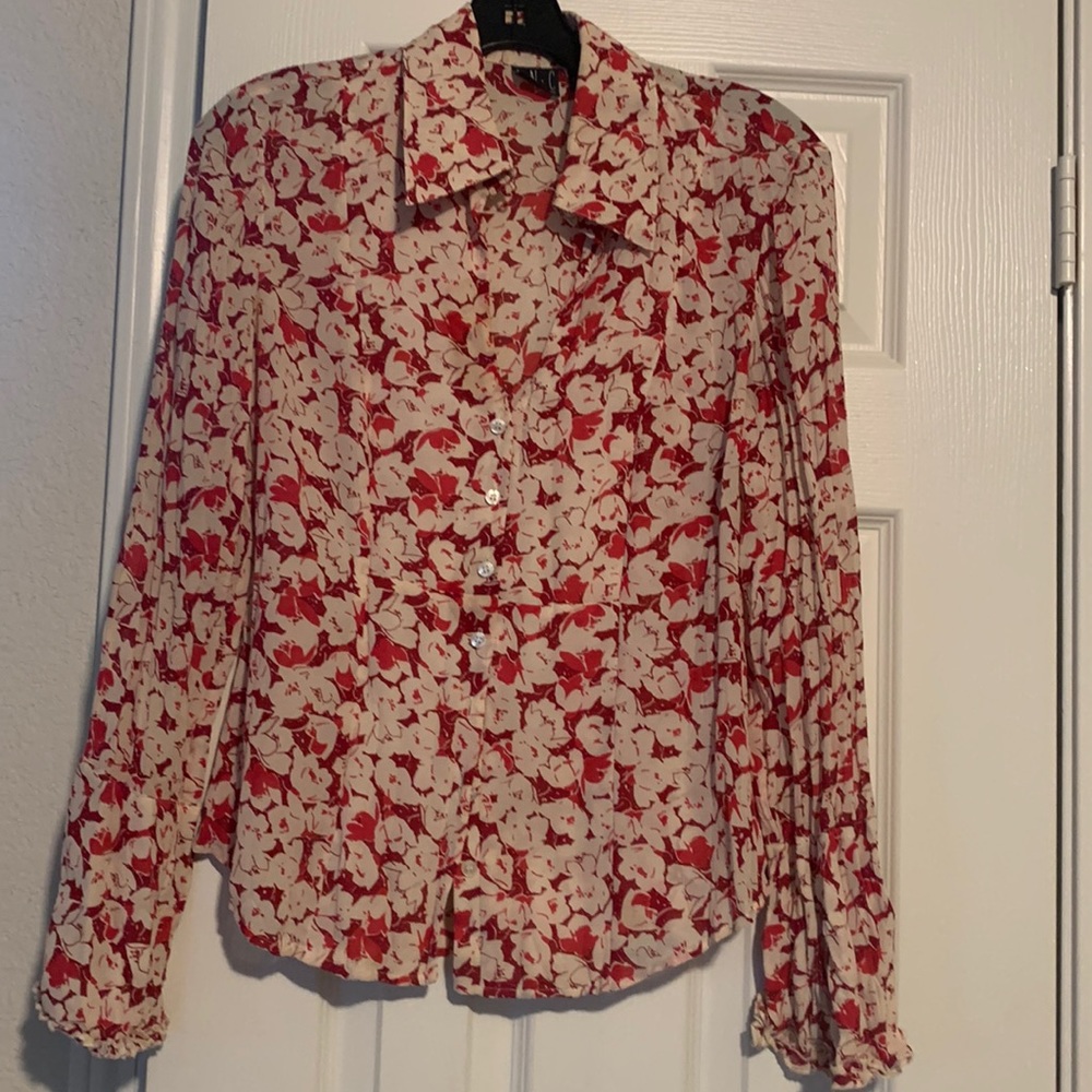 Limited Inc Floral Blouse Size 6